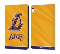 Head Case Designs Licenza Ufficiale NBA Striscione Orizzontale Los Angeles Lakers Custodia Portafoglio in Pelle Compatibile con Apple iPad 10.9 2022/2025