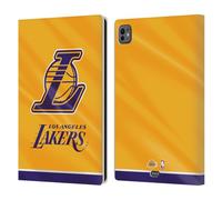 Head Case Designs Licenza Ufficiale NBA Striscione Orizzontale Los Angeles Lakers Custodia Portafoglio in Pelle Compatibile con Apple iPad PRO 11 M4/M5 2024/2025