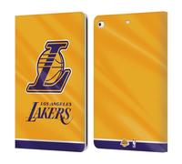 Head Case Designs Licenza Ufficiale NBA Striscione Orizzontale Los Angeles Lakers Custodia Portafoglio in Pelle Compatibile con Apple iPad 9.7 2017 / iPad 9.7 2018
