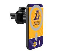 Head Case Designs Licenza Ufficiale NBA Striscione Orizzontale Los Angeles Lakers Supporto Auto Magnetico, Caricatore Wireless 15W Compatibile con MagSafe iPhone And Android Qi Devices (Nero)