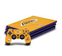 Head Case Designs Licenza Ufficiale NBA Striscione Orizzontale Los Angeles Lakers Vinile Sticker Gaming Pelle Adesivo Compatibile con Sony Playstation 4 PS4 PRO Console And DualShock 4 Controller