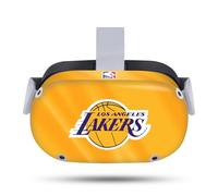 Head Case Designs Licenza Ufficiale NBA Striscione Orizzontale Los Angeles Lakers Vinile Sticker Pelle Adesivo Compatibile con Meta Quest 2