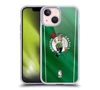 Head Case Designs Licenza Ufficiale NBA Striscione Verticale Boston Celtics Custodia in Gel [Protezione di Grado Militare] Compatibile con Apple iPhone 13 Mini E Compatibile con MagSafe