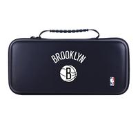 Head Case Designs Licenza Ufficiale NBA Testo Design Nero Brooklyn Nets Logo Custodia Rigida Da Viaggio Compatibile con Legion Go