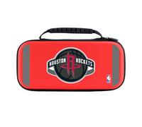 Head Case Designs Licenza Ufficiale NBA Testo Design Nero Houston Rockets Logo Custodia da viaggio rigida rossa compatibile con Nintendo Switch 2