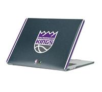 Head Case Designs Licenza Ufficiale NBA Testo Design Nero Sacramento Kings Logo Custodia Laptop Nero con Glitter Armatura Cristallo Compatibile con MacBook Air 13.6" A2681/A3113/A3240 2022/2024/2025