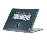 Head Case Designs Licenza Ufficiale NBA Testo Design retrò Minnesota Timberwolves Logo Custodia Laptop Nero con Glitter Compatibile con MacBook Air 13.6" A2681/A3113/A3240 2022/2024/2025