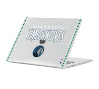 Head Case Designs Licenza Ufficiale NBA Testo Design Retrò Minnesota Timberwolves Logo Custodia Laptop Trasparente Armatura Cristallo compatibile con MacBook Air 13.6" A2681/A3113/A3240 2022/2024/2025