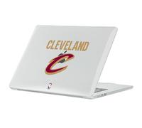 Head Case Designs Licenza Ufficiale NBA Testo Design Rosso Cleveland Cavaliers Logo Custodia Laptop Trasparente con Glitter Compatibile con MacBook Air 13.6" A2681/A3113/A3240 2022/2024/2025