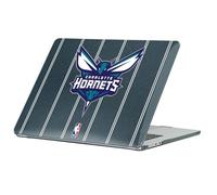 Head Case Designs Licenza Ufficiale NBA Testo Design Turchese Charlotte Hornets Logo Custodia Laptop Nero con Glitter Compatibile con MacBook Air 13.6" A2681/A3113/A3240 2022/2024/2025