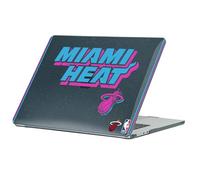 Head Case Designs Licenza Ufficiale NBA Testo Design Vice Nero Miami Heat Logo Custodia Laptop Nero con Glitter Armatura Cristallo Compatibile con MacBook Air 13.6" A2681/A3113/A3240 2022/2024/2025