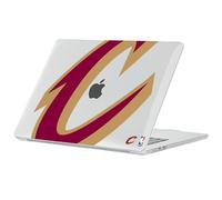 Head Case Designs Licenza Ufficiale NBA Testo Oversize Cleveland Cavaliers Logo Custodia Laptop Trasparente con Glitter Compatibile con MacBook Air 13.6" A2681/A3113/A3240 2022/2024/2025