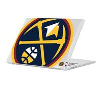 Head Case Designs Licenza Ufficiale NBA Testo Oversize Denver Nuggets Logo Custodia Laptop Trasparente con Glitter Armatura Cristallo Compatibile con MacBook Air 13.6" A2681/A3113/A3240 2022/2024/2025