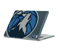 Head Case Designs Licenza Ufficiale NBA Testo Oversize Minnesota Timberwolves Logo Custodia Laptop Nero con Glitter Compatibile con MacBook Air 13.6" A2681/A3113/A3240 2022/2024/2025