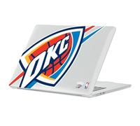 Head Case Designs Licenza Ufficiale NBA Testo Oversize Oklahoma City Thunder Logo Custodia Laptop Trasparente Armatura Cristallo Compatibile con MacBook Air 13.6" A2681/A3113/A3240 2022/2024/2025