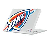Head Case Designs Licenza Ufficiale NBA Testo Oversize Oklahoma City Thunder Logo Custodia Laptop Trasparente con Glitter Compatibile con MacBook Air 13.6" A2681/A3113/A3240 2022/2024/2025