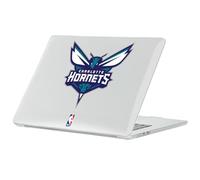 Head Case Designs Licenza Ufficiale NBA Testo Verde Acqua Charlotte Hornets Logo Custodia Laptop Trasparente Armatura Cristallo Compatibile con MacBook Air 13.6" A2681/A3113/A3240 2022/2024/2025