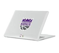 Head Case Designs Licenza Ufficiale NBA Testo Viola Sacramento Kings Logo Custodia Laptop Trasparente Armatura Rigida Cristallo Compatibile con MacBook Air 13.6" A2681/A3113/A3240 2022/2024/2025