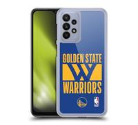 Head Case Designs Licenza Ufficiale NBA Tipografia Golden State Warriors Custodia Cover Dura per Parte Posteriore Compatibile con Samsung Galaxy A23 / 5G (2022)