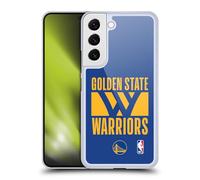 Head Case Designs Licenza Ufficiale NBA Tipografia Golden State Warriors Custodia Cover Dura per Parte Posteriore Compatibile con Samsung Galaxy S22 5G