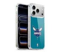 Head Case Designs Licenza Ufficiale NBA Verde Acqua Charlotte Hornets Logo Custodia in Gel [Protezione di Grado Militare] Compatibile con Apple iPhone 17 PRO Max E Compatibile con MagSafe