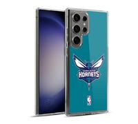 Head Case Designs Licenza Ufficiale NBA Verde Acqua Charlotte Hornets Logo Custodia in Gel [Protezione di Grado Militare] Compatibile Con Samsung Galaxy S23 Ultra 5G E Compatibile Con MagSafe