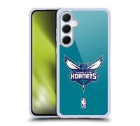 Head Case Designs Licenza Ufficiale NBA Verde Acqua Charlotte Hornets Logo Custodia in Gel [Protezione di Grado Militare] Compatibile con Samsung Galaxy A55 5G