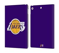 Head Case Designs Licenza Ufficiale NBA Viola Los Angeles Lakers Logo Custodia Portafoglio in Pelle Compatibile con Apple iPad 10.2 2019/2020/2021