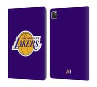 Head Case Designs Licenza Ufficiale NBA Viola Los Angeles Lakers Logo Custodia Portafoglio in Pelle Compatibile con Apple iPad PRO 11 2020/2021 / 2022