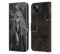 Head Case Designs Licenza Ufficiale Nene Thomas Drago Regina Del Teschio Del Teschio Gotico Custodia Portafoglio in Pelle Compatibile con Apple iPhone 15 Plus