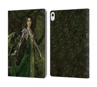 Head Case Designs Licenza Ufficiale Nene Thomas Drago Verde Strega del Destino Foresta Profonda Custodia Portafoglio in Pelle Compatibile con Apple iPad Air 13 2024/2025