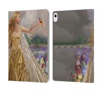 Head Case Designs Licenza Ufficiale Nene Thomas Fata Angelo Oro con Uccello Foresta Profonda Custodia Portafoglio in Pelle Compatibile con Apple iPad Air 13 2024/2025