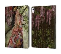 Head Case Designs Licenza Ufficiale Nene Thomas Seta Asiatica Foresta Profonda Custodia Portafoglio in Pelle Compatibile con Apple iPad Air 13 2024/2025