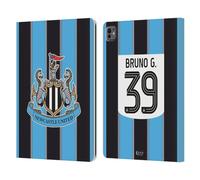 Head Case Designs Licenza Ufficiale Newcastle United Football Club Bruno Guimarães 2025/26 Giocatori Home Kit Custodia Portafoglio in Pelle Compatibile con Apple iPad PRO 13 M4 2024