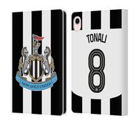 Head Case Designs Licenza Ufficiale Newcastle United Football Club Sandro Tonali 2024/25 Giocatori Home Kit Custodia Portafoglio in Pelle Compatibile con Apple iPad Mini (2021/2024)