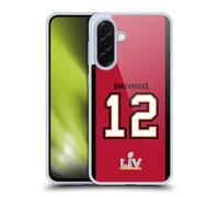 Head Case Designs Licenza Ufficiale NFL 12 Maglia Rossa Superbowl Liv Tampa bay Buccaneers Bucs Positions & Logo Custodia in Gel [Protezione di Grado Militare] Compatibile con Samsung Galaxy A36 5G