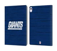 Head Case Designs Licenza Ufficiale NFL Aspetto Sdrucito New York Giants Logo Custodia Portafoglio in Pelle Compatibile con Apple iPad Air 13 2024/2025
