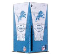 Head Case Designs Licenza Ufficiale NFL Banner Detroit Lions Console Da Gioco Wrap Compatibile con Xbox Series X