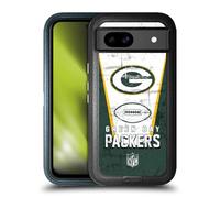 Head Case Designs Licenza Ufficiale NFL Banner Green bay Packers Logo Art Custodia Antiurto Ultra Blindata Compatibile con Google Pixel 8a