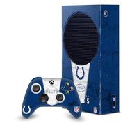 Head Case Designs Licenza Ufficiale NFL Banner Indianapolis Colts Pacchetto Console Da Gioco Wrap E Pelle Per Controller Compatibile con Xbox Series S Console & Controller Bundle