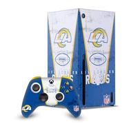 Head Case Designs Licenza Ufficiale NFL Banner Los Angeles Rams Pacchetto Console Da Gioco Wrap E Pelle Per Controller Compatibile con Xbox Series X