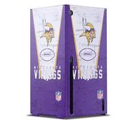 Head Case Designs Licenza Ufficiale NFL Banner Minnesota Vikings Console Da Gioco Wrap Compatibile con Xbox Series X