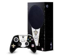 Head Case Designs Licenza Ufficiale NFL Banner New Orleans Saints Pacchetto Console Da Gioco Wrap E Pelle Per Controller Compatibile con Xbox Series S Console & Controller Bundle