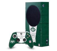 Head Case Designs Licenza Ufficiale NFL Banner New York Jets Pacchetto Console Da Gioco Wrap E Pelle Per Controller Compatibile con Xbox Series S