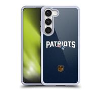 Head Case Designs Licenza Ufficiale NFL Calcio New England Patriots Logo Custodia in Gel [Protezione di Grado Militare] Compatibile con Samsung Galaxy S23 5G E Compatibile con MagSafe