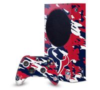 Head Case Designs Licenza Ufficiale NFL Camou Houston Texans Pacchetto Console Da Gioco Wrap E Pelle Per Controller Compatibile con Xbox Series S Console & Controller Bundle