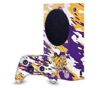 Head Case Designs Licenza Ufficiale NFL Camou Minnesota Vikings Pacchetto Console Da Gioco Wrap E Pelle Per Controller Compatibile con Xbox Series S Console & Controller Bundle
