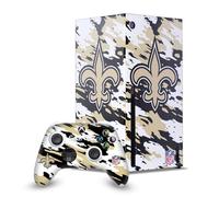 Head Case Designs Licenza Ufficiale NFL Camou New Orleans Saints Pacchetto Console Da Gioco Wrap E Pelle Per Controller Compatibile con Xbox Series X