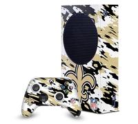 Head Case Designs Licenza Ufficiale NFL Camou New Orleans Saints Pacchetto Console Da Gioco Wrap E Pelle Per Controller Compatibile con Xbox Series S Console & Controller Bundle