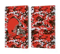 Head Case Designs Licenza Ufficiale NFL Camouflage Digitale Cleveland Browns Graphics Custodia Portafoglio in Pelle Compatibile con Apple iPad Air 13 2024/2025